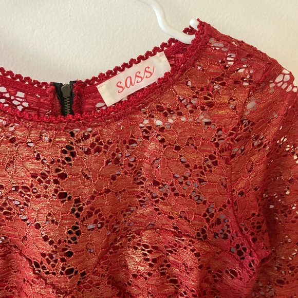 Mendocino Metallic Red Dress - Picture 5 of 8